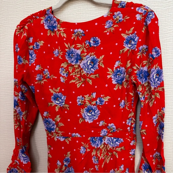 NWT Zara Floral Wrap Dress - Picture 12 of 14